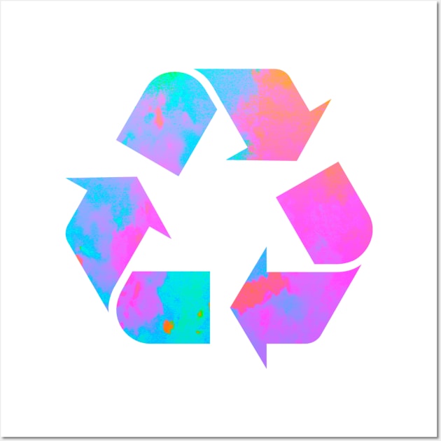 Colorful Recycle Logo Wall Art by lolosenese